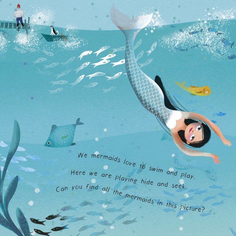 Milla the Mermaid diving into the sea